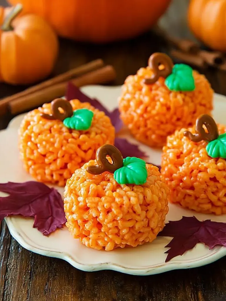 Rice Krispie Pumpkins Recipe