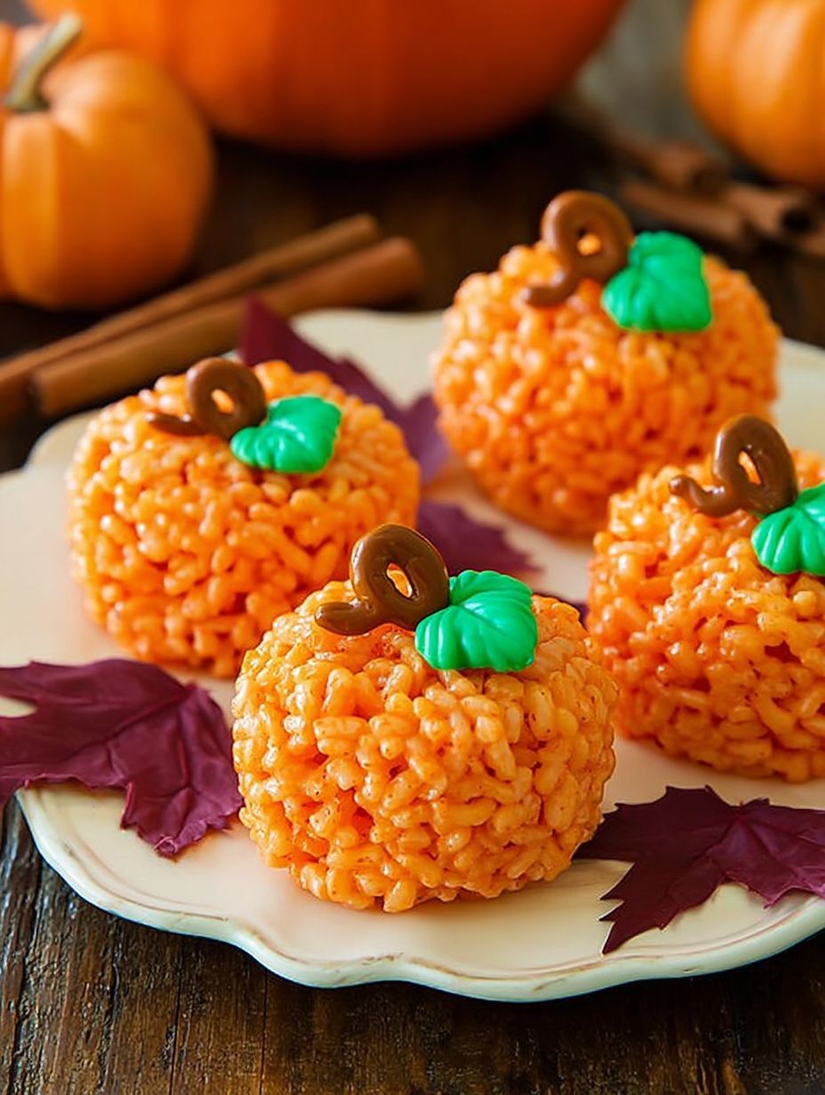 Rice Krispie Pumpkins Recipe