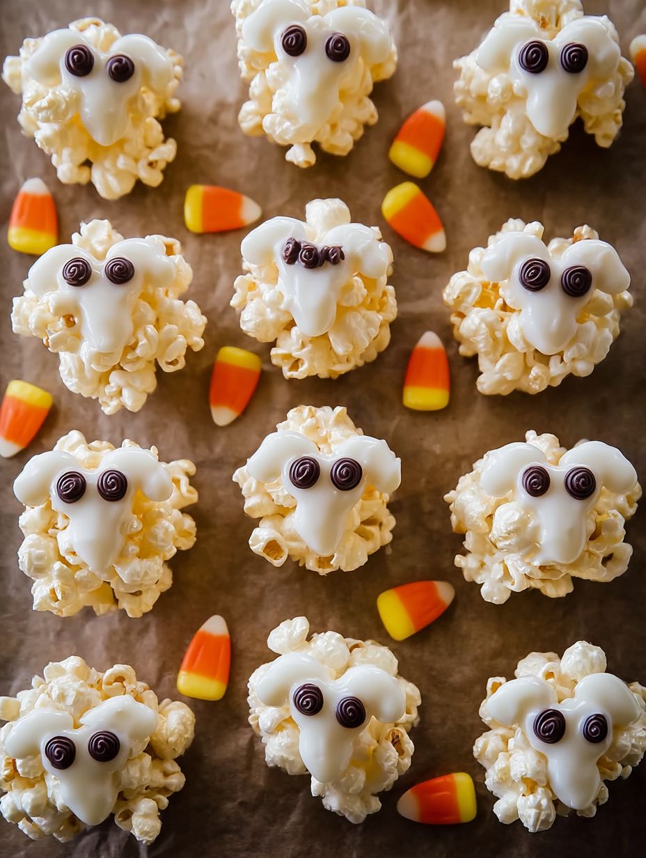 Ghost Popcorn Balls Recipe