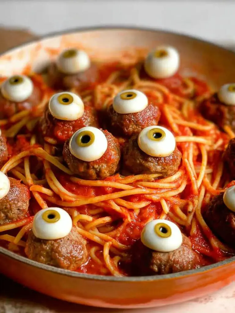 Eyeball Spaghetti And Meatballs Recipe