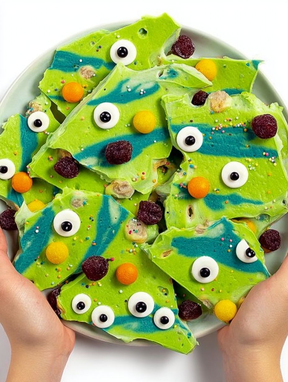 Monster Frozen Yogurt Bark Recipe