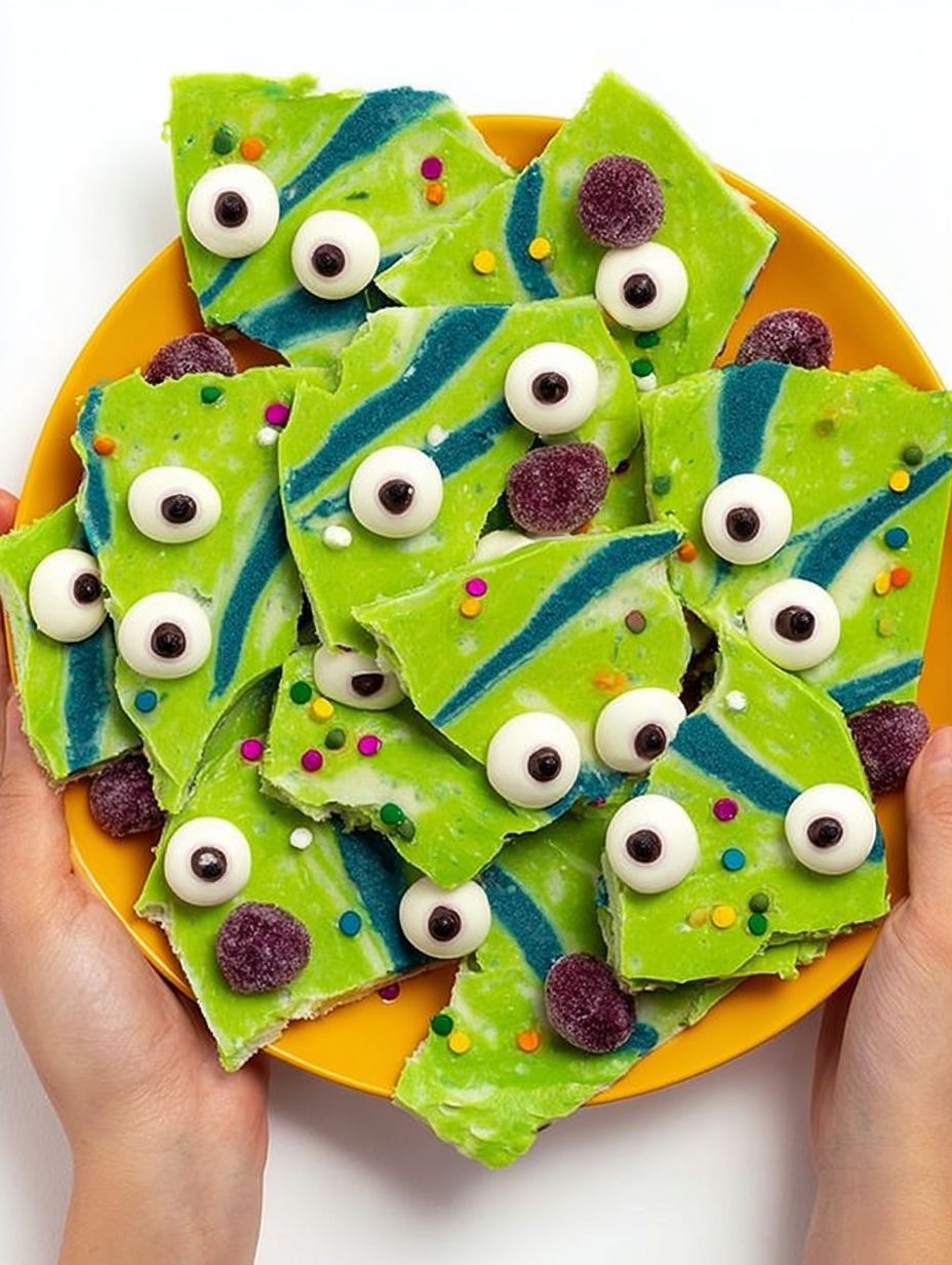Monster Frozen Yogurt Bark Recipe