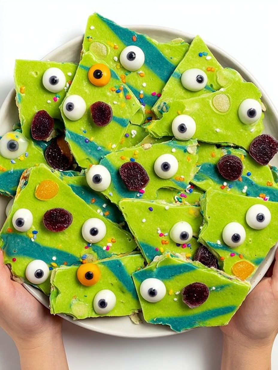 Monster Frozen Yogurt Bark Recipe
