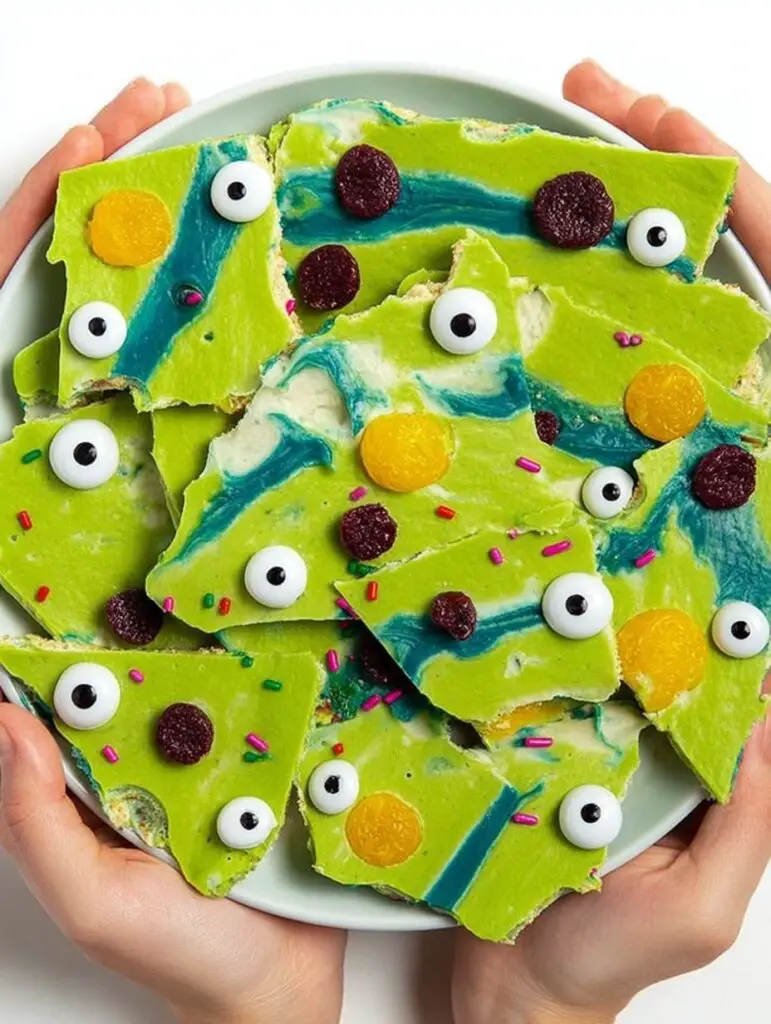 Monster Frozen Yogurt Bark Recipe