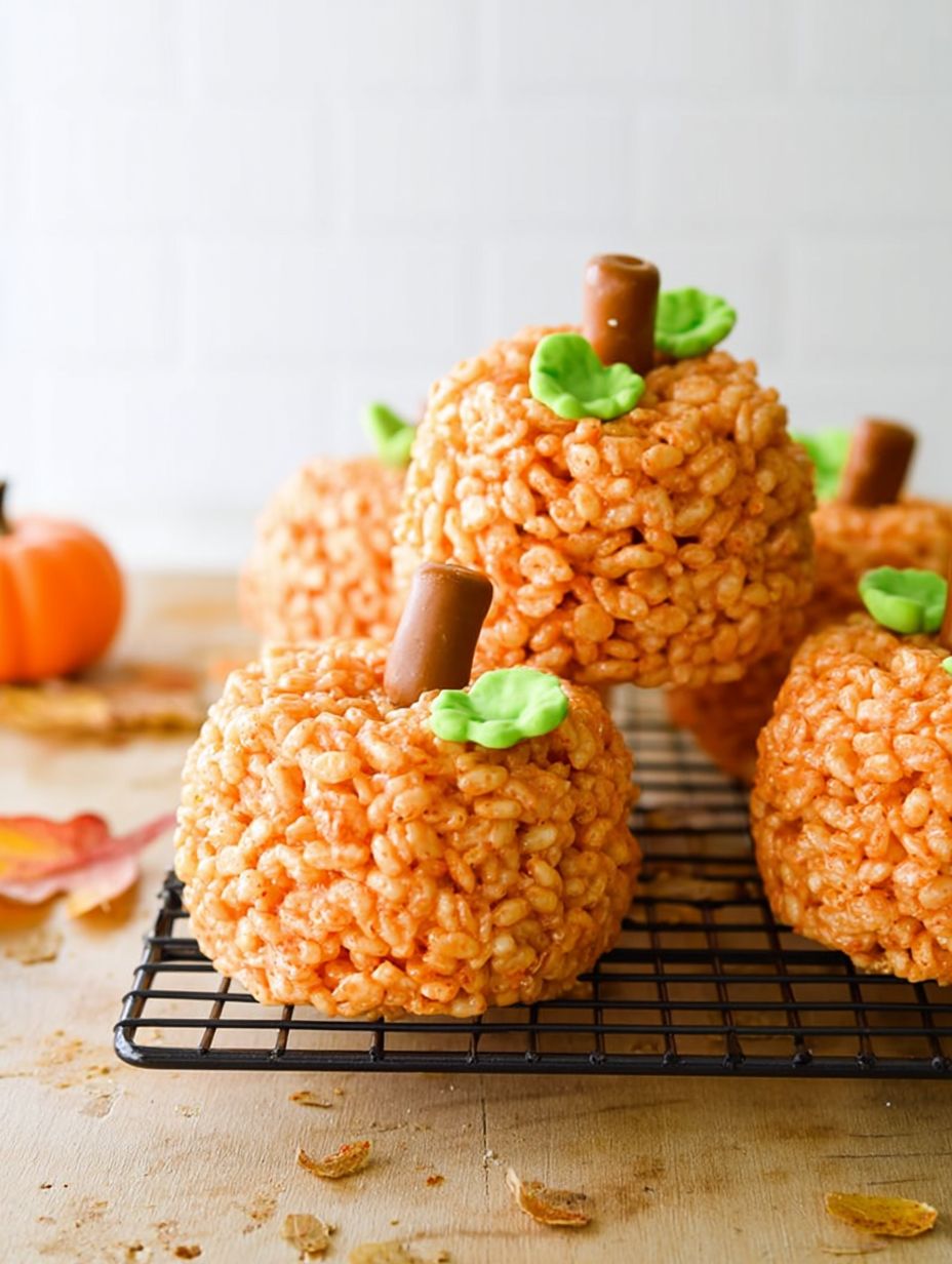 Pumpkin Rice Krispie Treats Recipe