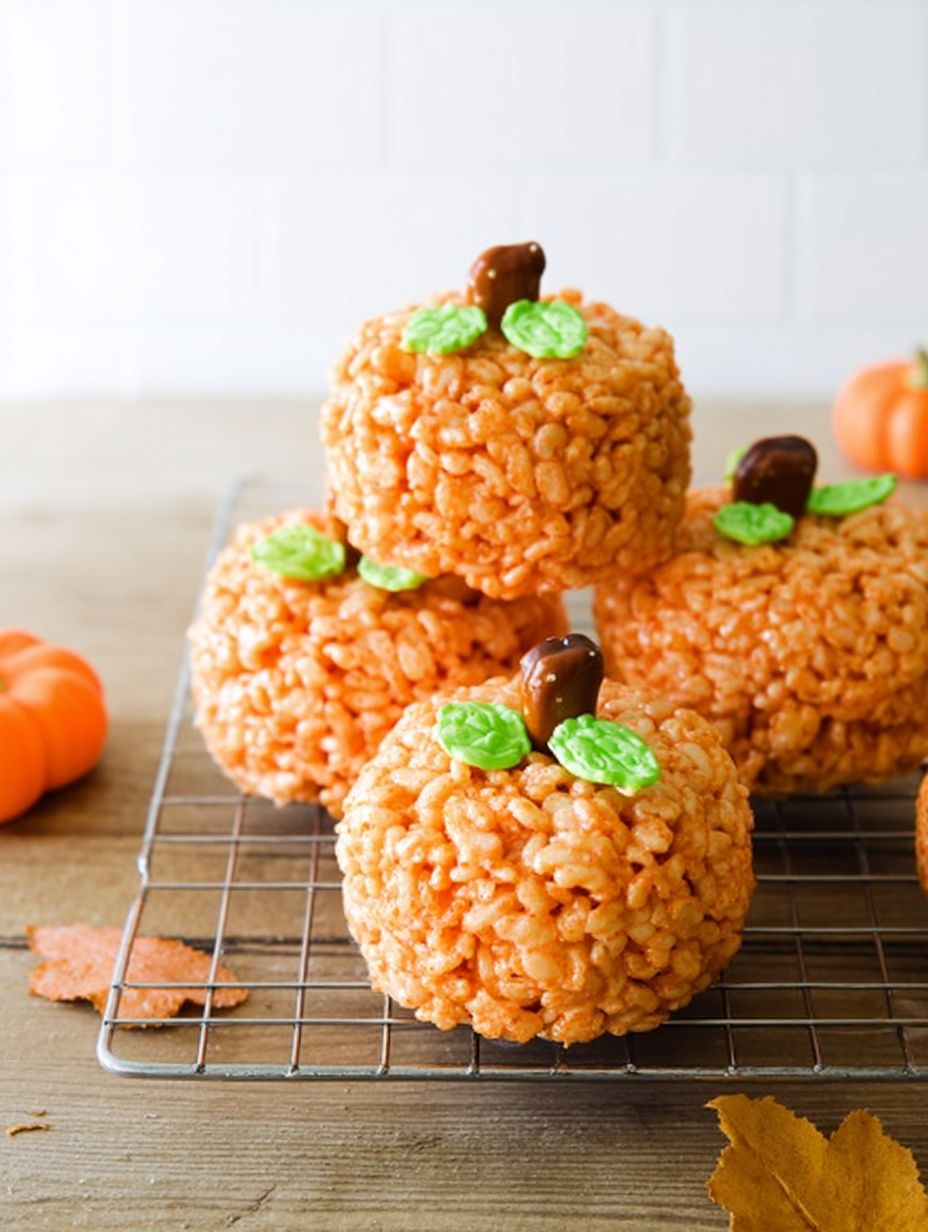 Pumpkin Rice Krispie Treats Recipe