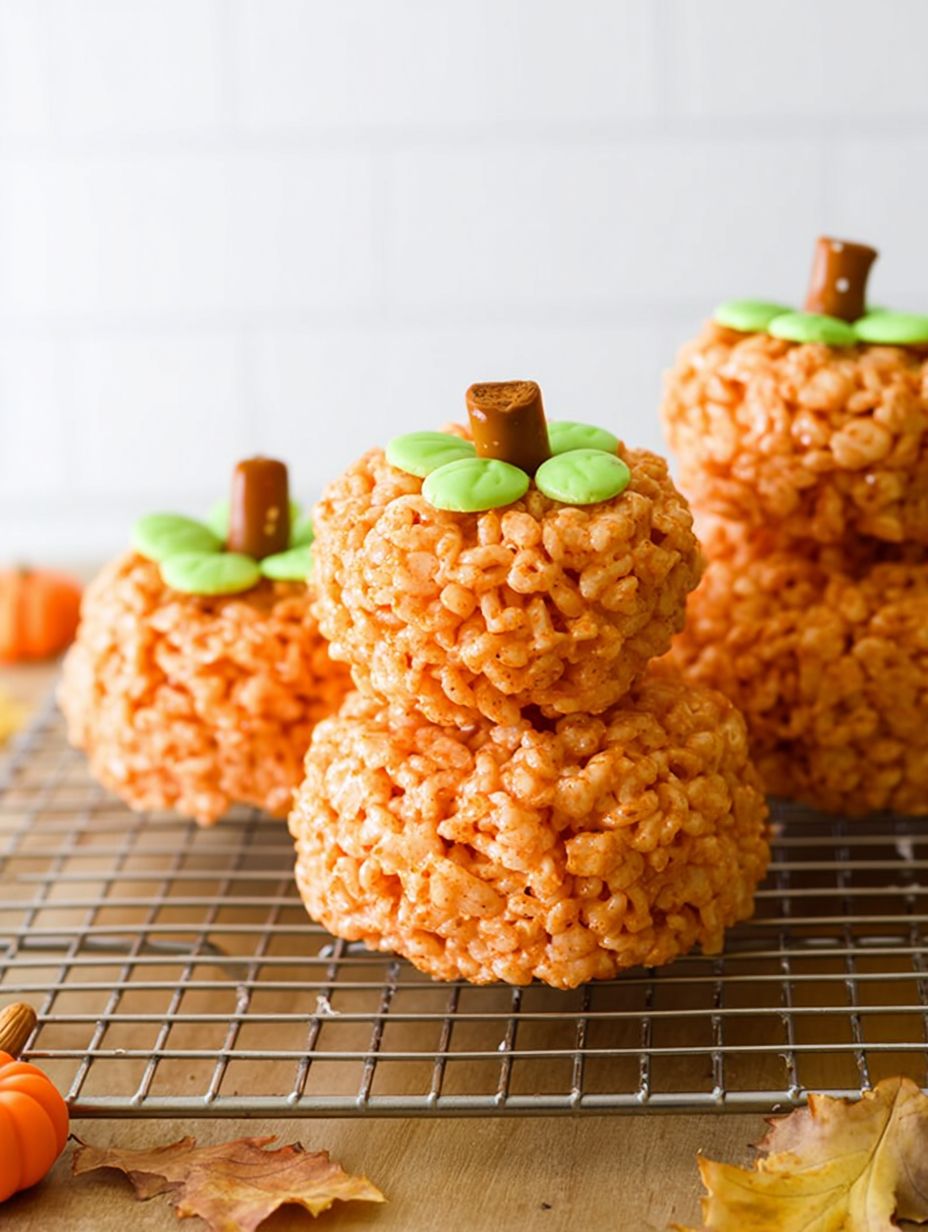 Pumpkin Rice Krispie Treats Recipe