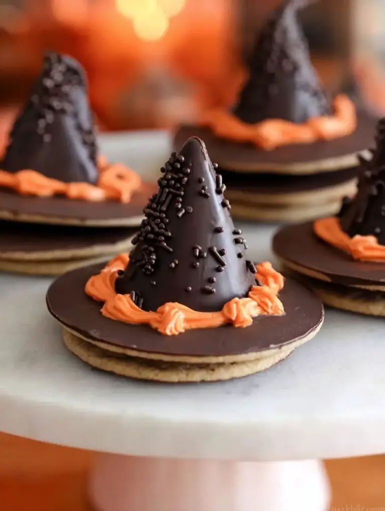 Easy Fudge Stripe Witch Hats For Halloween Recipe