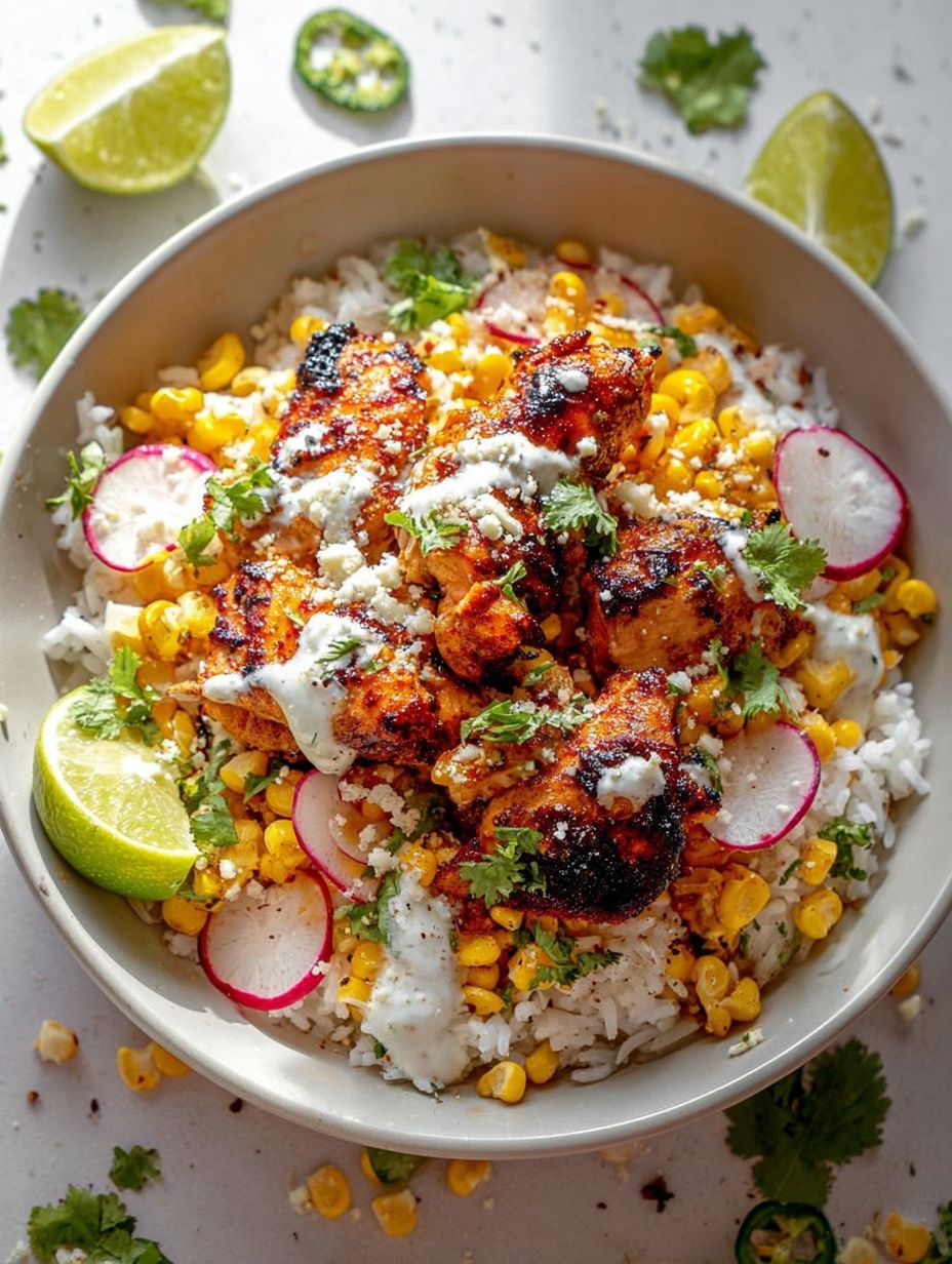 Street Corn Chicken Rice Bowl Recipe