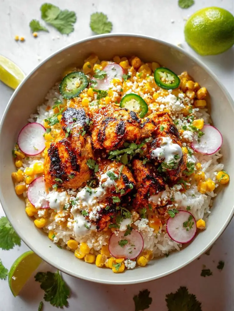 Street Corn Chicken Rice Bowl Recipe