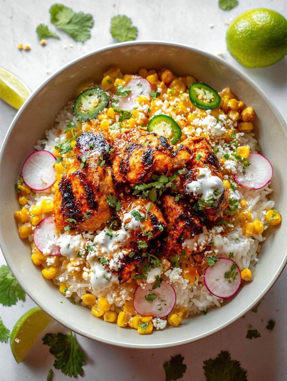 Street Corn Chicken Rice Bowl Recipe