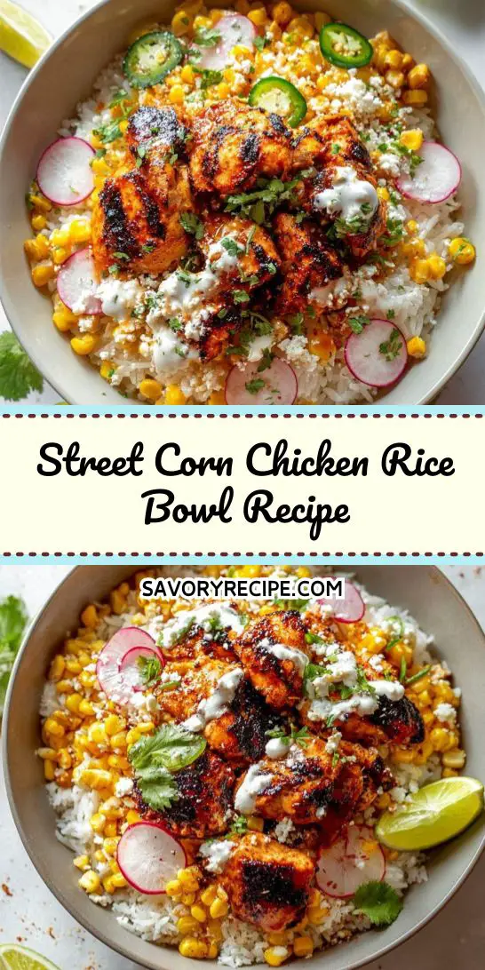 Street Corn Chicken Rice Bowl Recipe