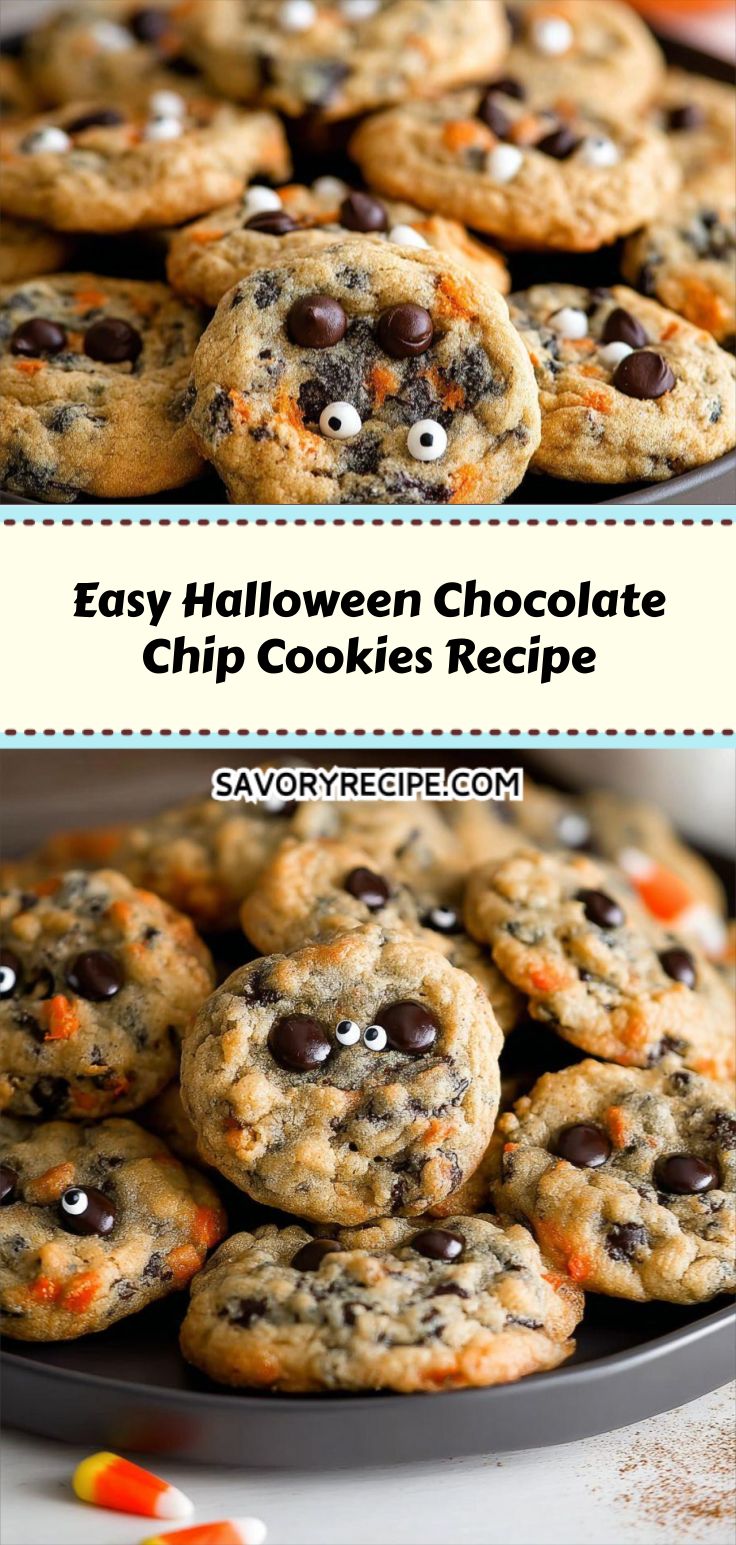 Easy Halloween Chocolate Chip Cookies Recipe