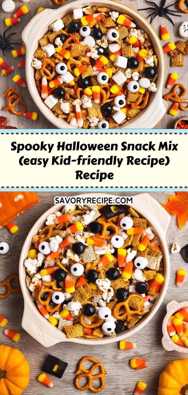 Spooky Halloween Snack Mix (easy Kid-friendly Recipe) Recipe