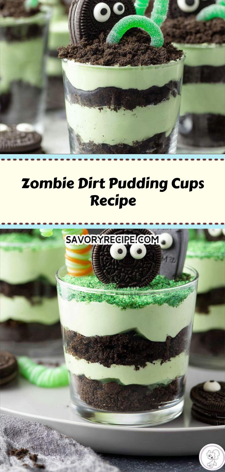 Zombie Dirt Pudding Cups Recipe