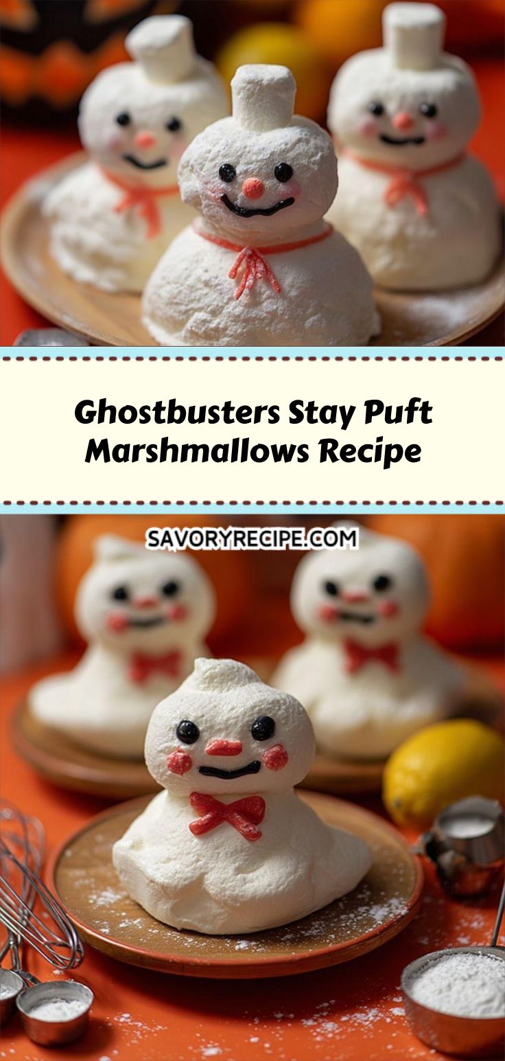Ghostbusters Stay Puft Marshmallows Recipe