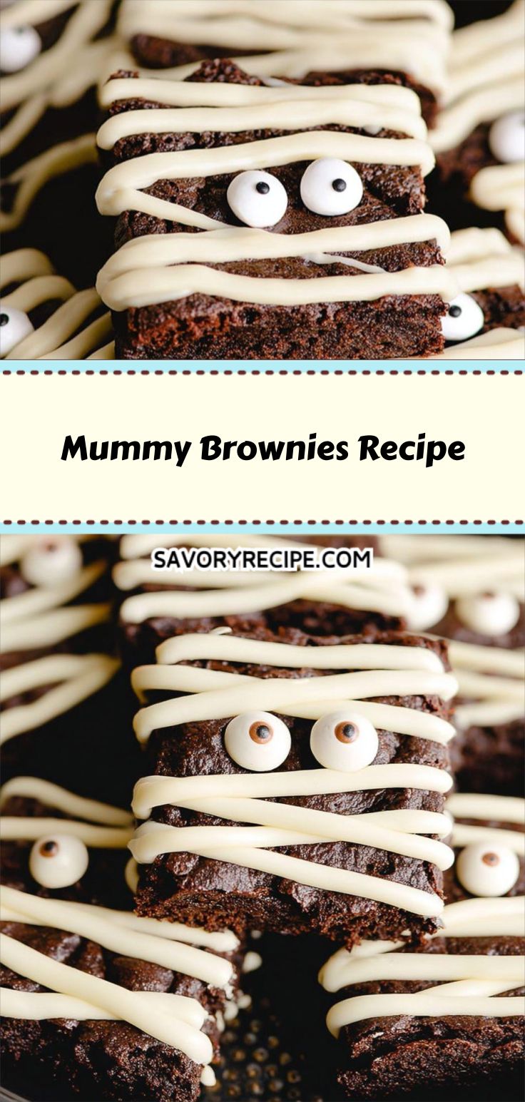 Mummy Brownies Recipe