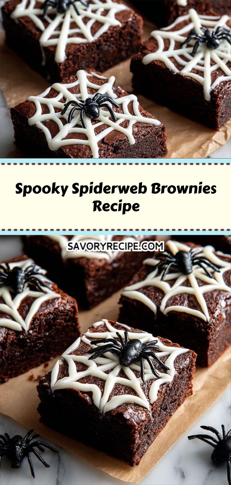 Spooky Spiderweb Brownies Recipe
