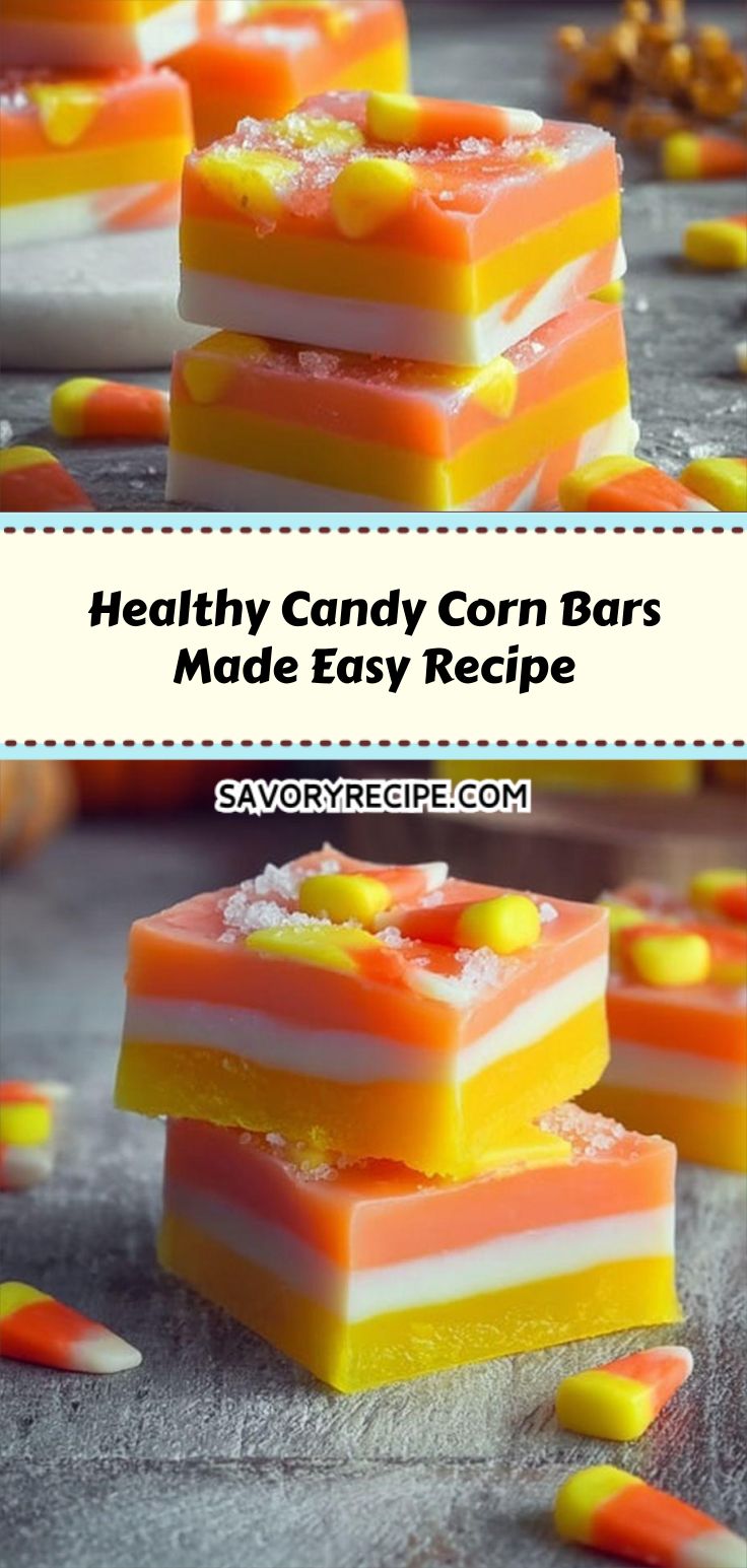 Healthy Candy Corn Bars Made Easy Recipe