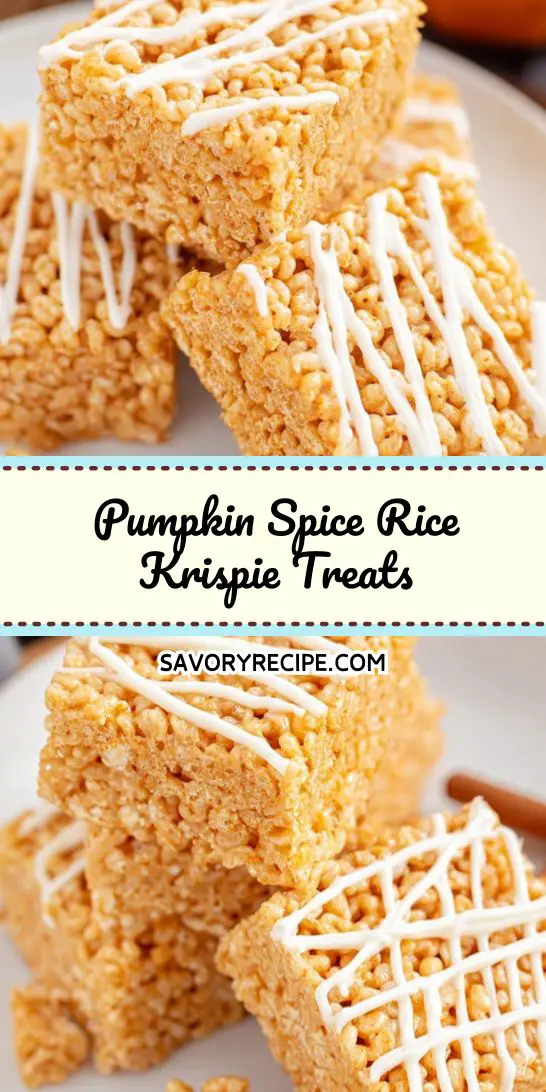 Pumpkin Spice Rice Krispie Treats