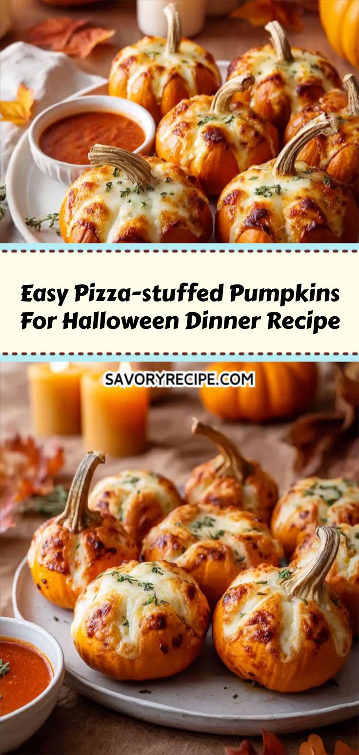 Easy Pizza-stuffed Pumpkins For Halloween Dinner Recipe