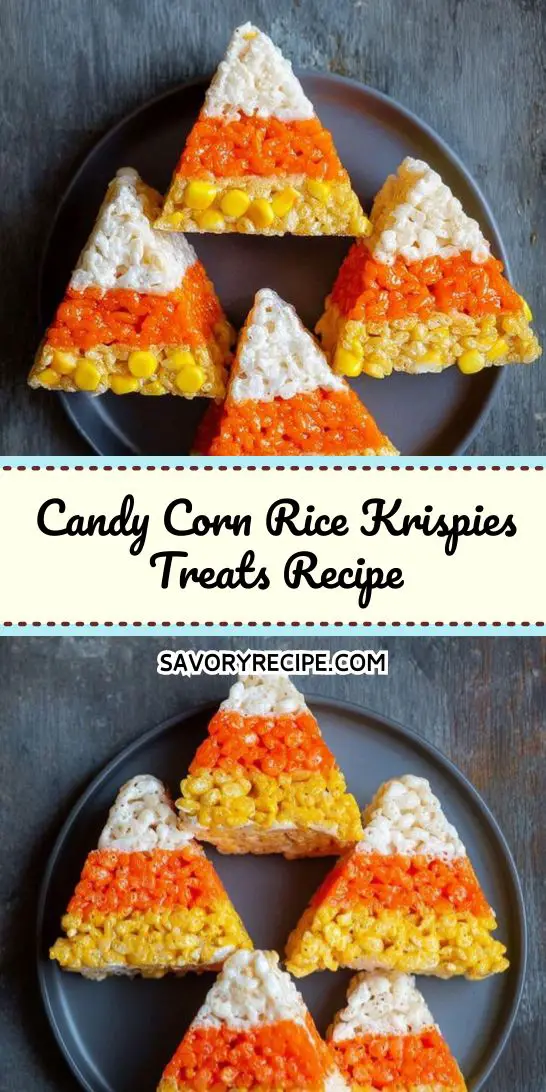 Candy Corn Rice Krispies Treats Recipe
