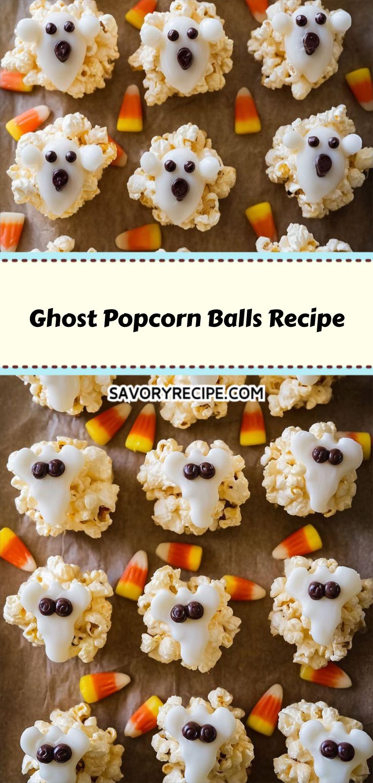 Ghost Popcorn Balls Recipe