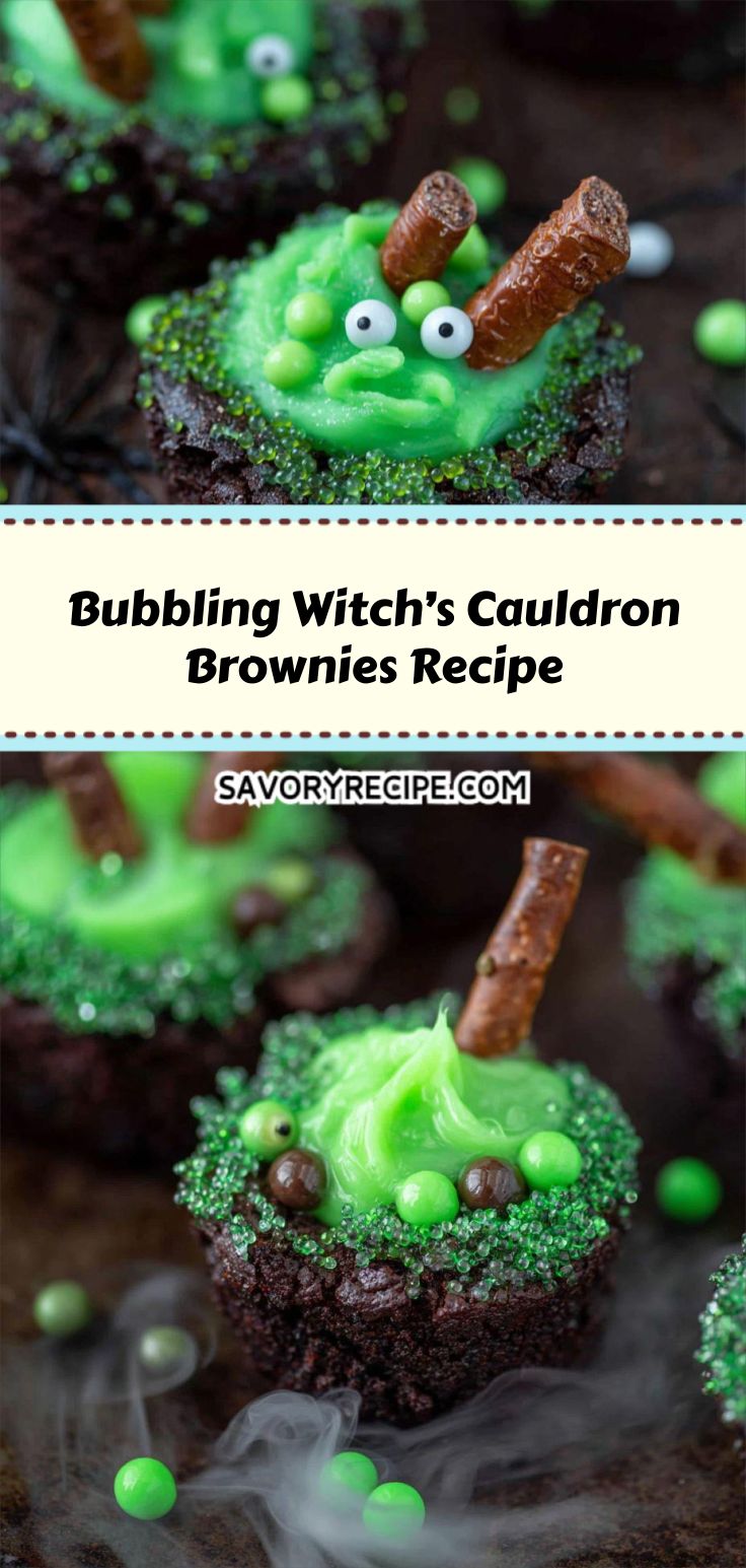 Bubbling Witch’s Cauldron Brownies Recipe