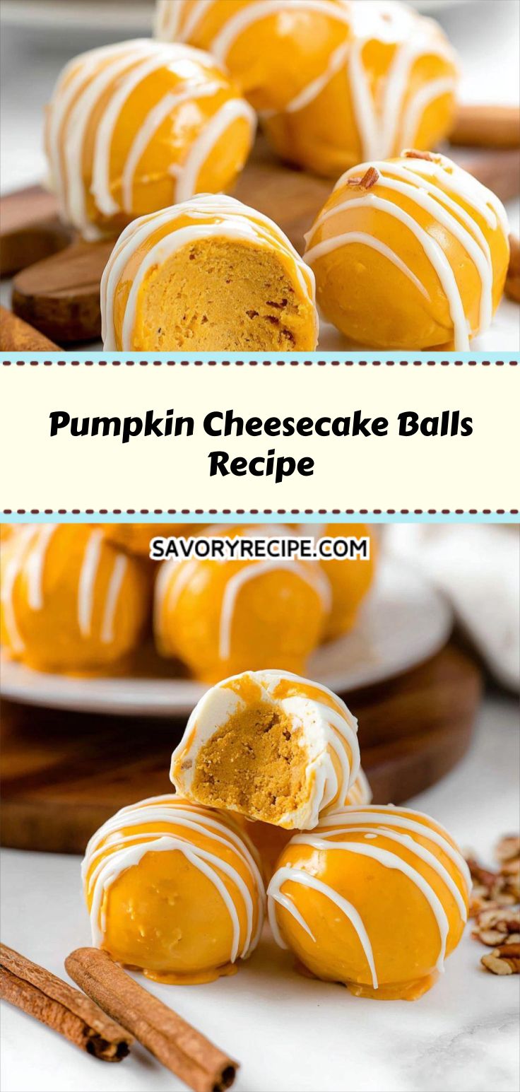 Pumpkin Cheesecake Balls Recipe