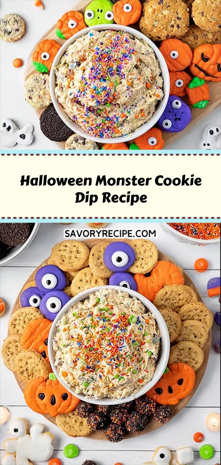 Halloween Monster Cookie Dip Recipe