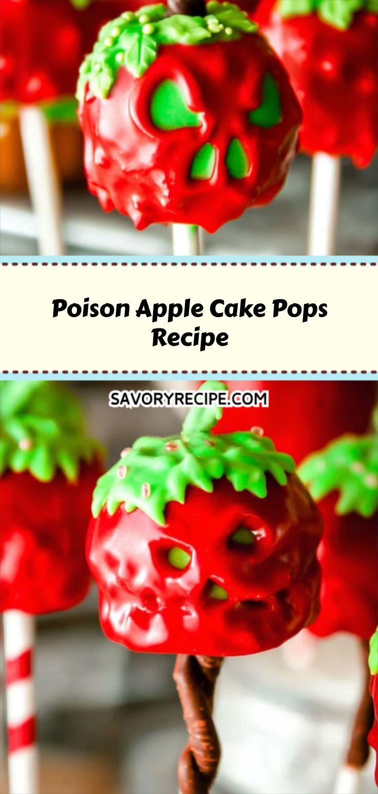 Poison Apple Cake Pops Recipe