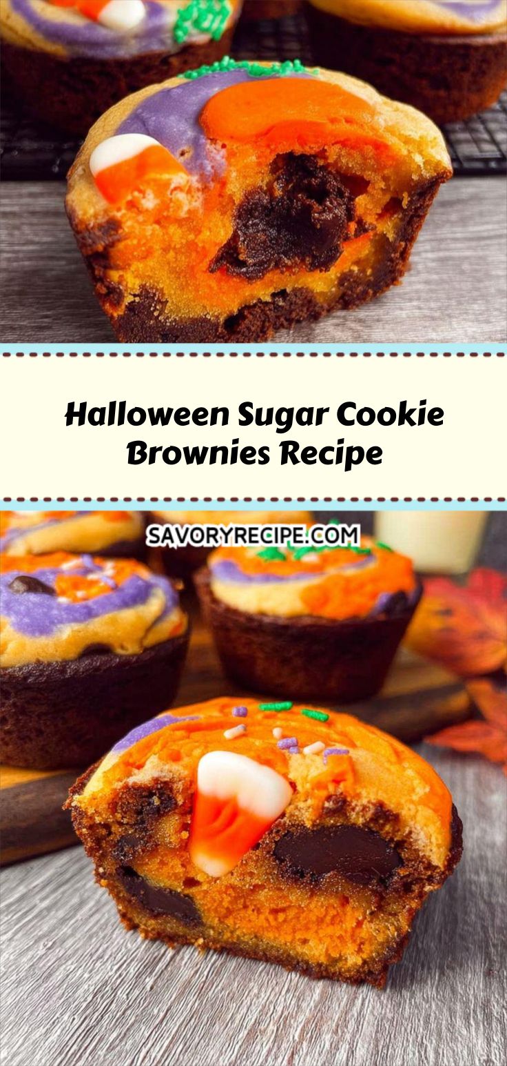 Halloween Sugar Cookie Brownies Recipe