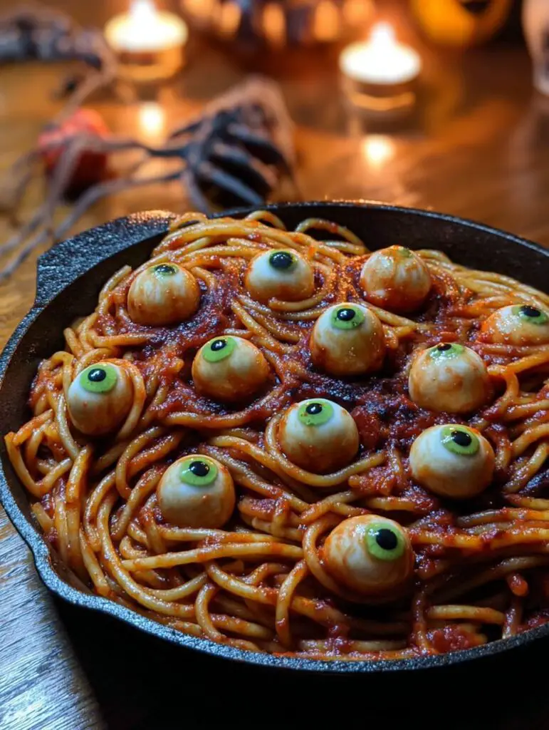 Spooky Spaghetti Eyeballs Dinner Recipe