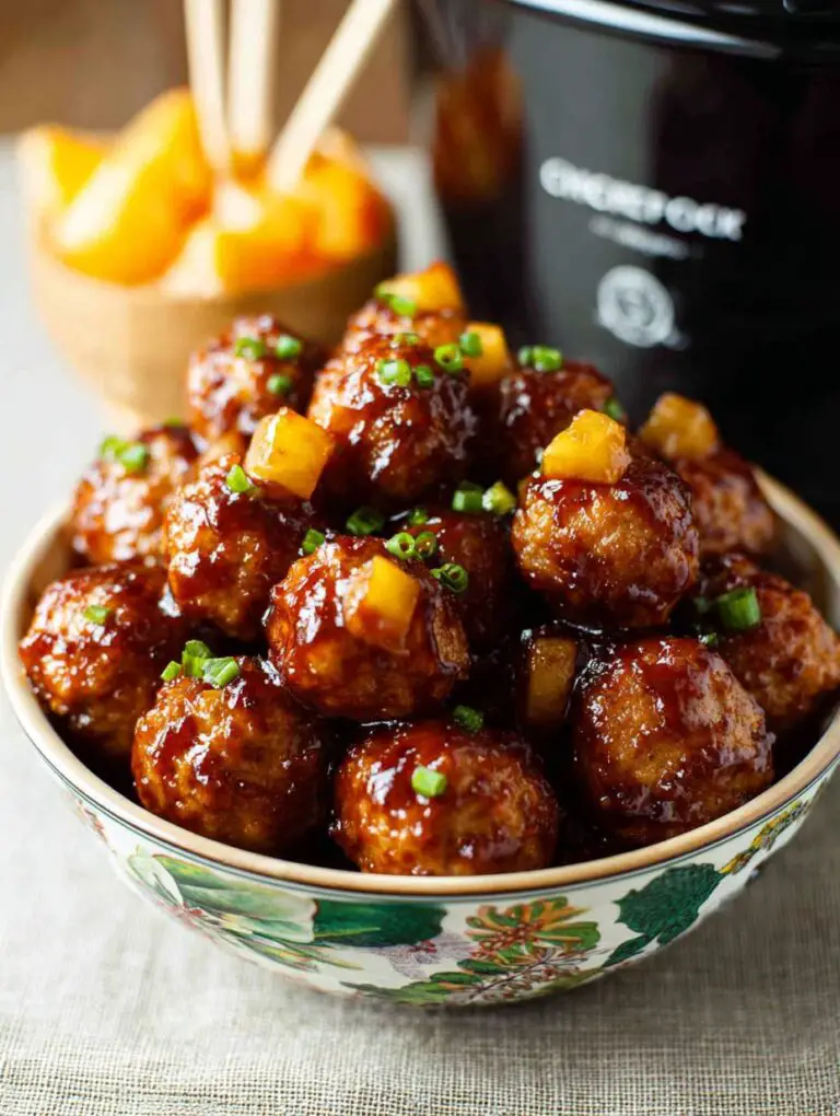 Crock Pot Hawaiian Meatballs Recipe