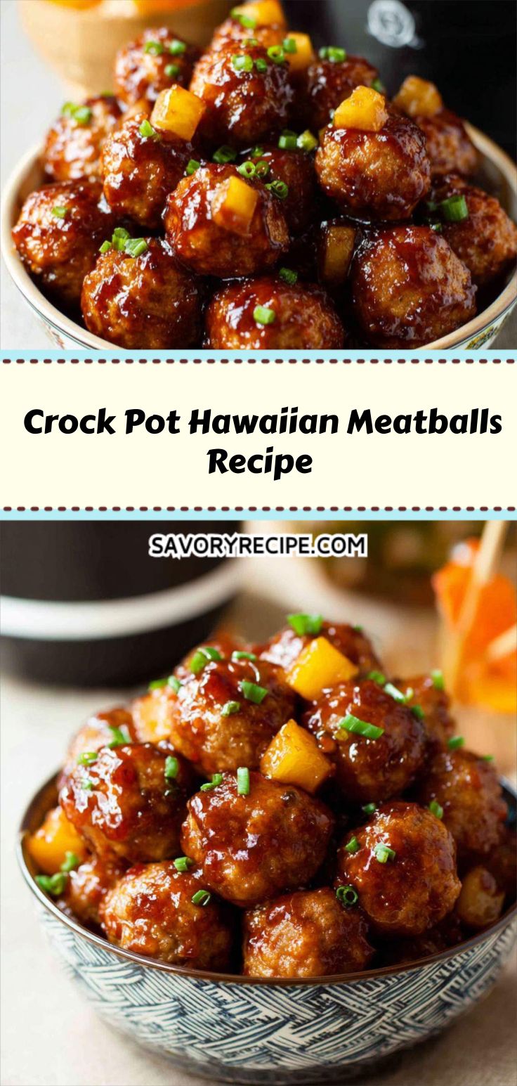 Crock Pot Hawaiian Meatballs Recipe