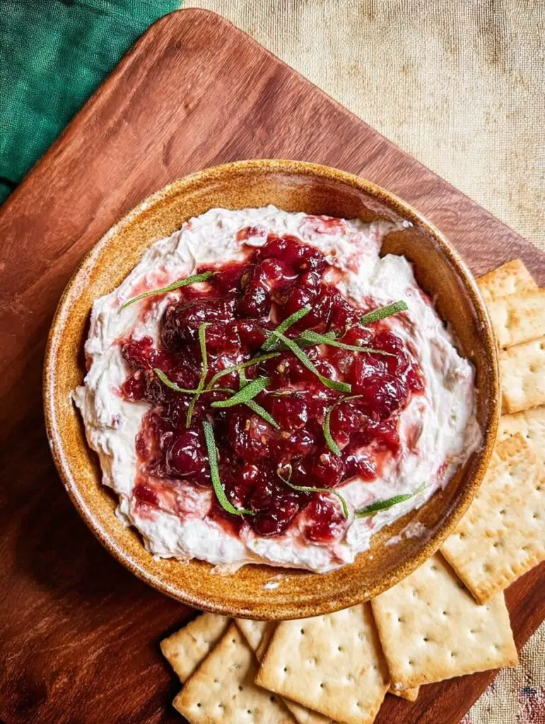 10-Minute Cranberry Jalapeño Cream Cheese Dip Recipe for Christmas Eve
