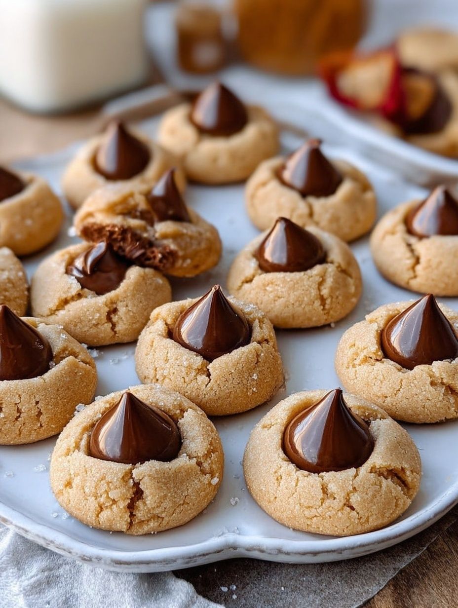 Easy Peanut Butter Blossom Cookies Recipe for Family Treats
