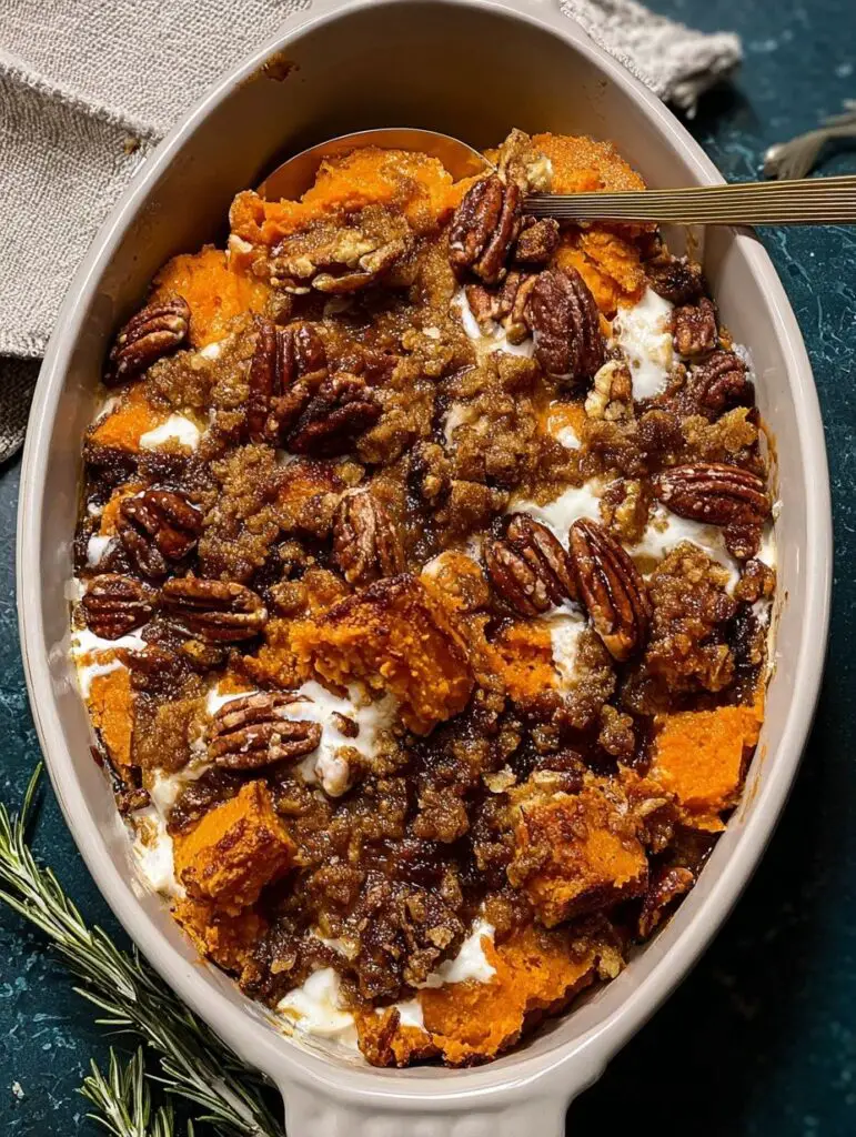 Southern Maple Sweet Potato Casserole Recipe for Christmas Sides