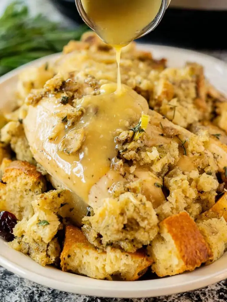 Cozy Crock Pot Chicken and Stuffing Recipe for Thanksgiving Dinner