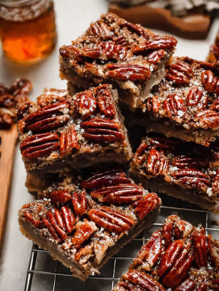 Salted Maple Pecan Pie Bars Recipe: Easy Thanksgiving Dessert