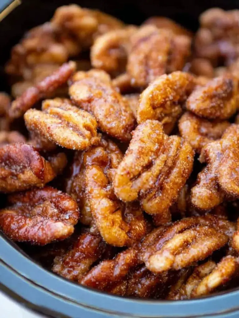Crockpot Thanksgiving Recipe: Slow Cooker Candied Cinnamon Pecans