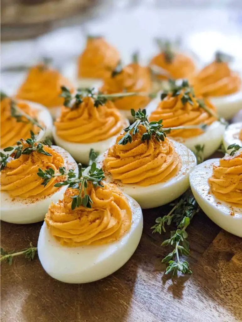 Easy Thanksgiving Appetizer Deviled Eggs Recipe for Parties