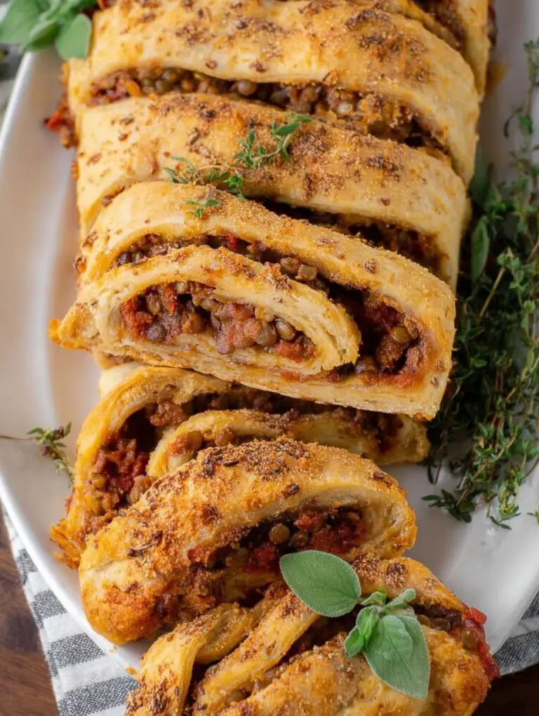 Vegan Thanksgiving Lentil Stromboli Recipe for Family Gatherings